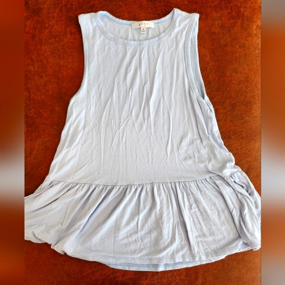 gaze Tops - Gaze Sleeveless Peplum Tank Top